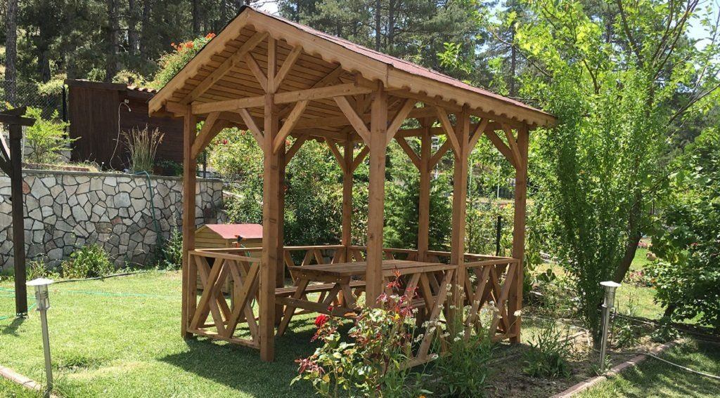 2.5x2.5 6.25m² Ahşap Kamelya WZ-6