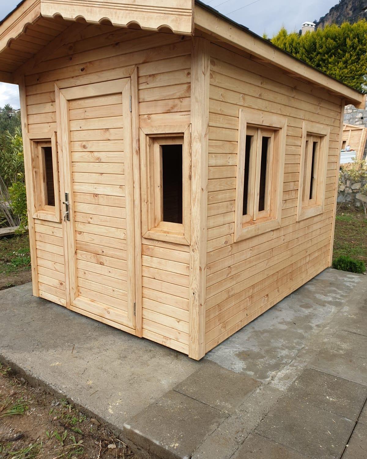 2×3 6m² Ahşap Ardiye – Depo - Hobi EviBahçe KulübesiWoodzanya