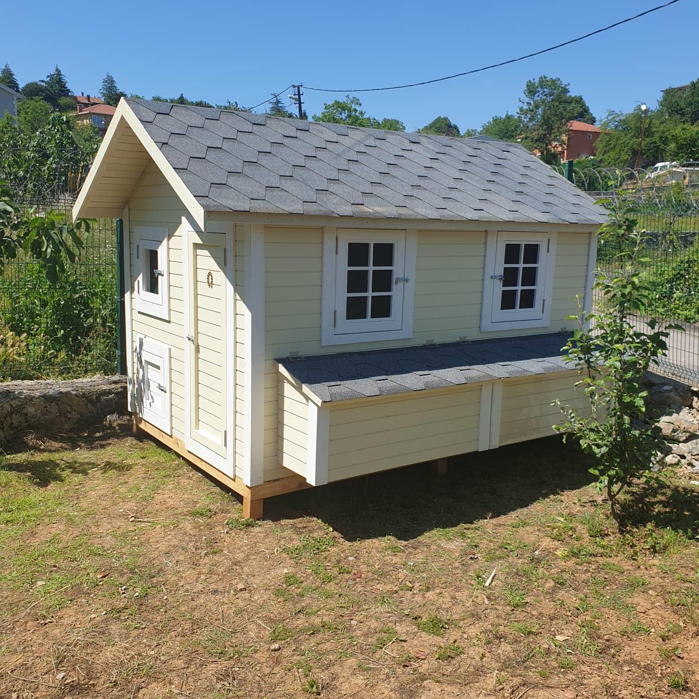 2×3=6m² 60 Tavukluk Ahşap Tavuk KümesiTavuk KümesiWoodzanya