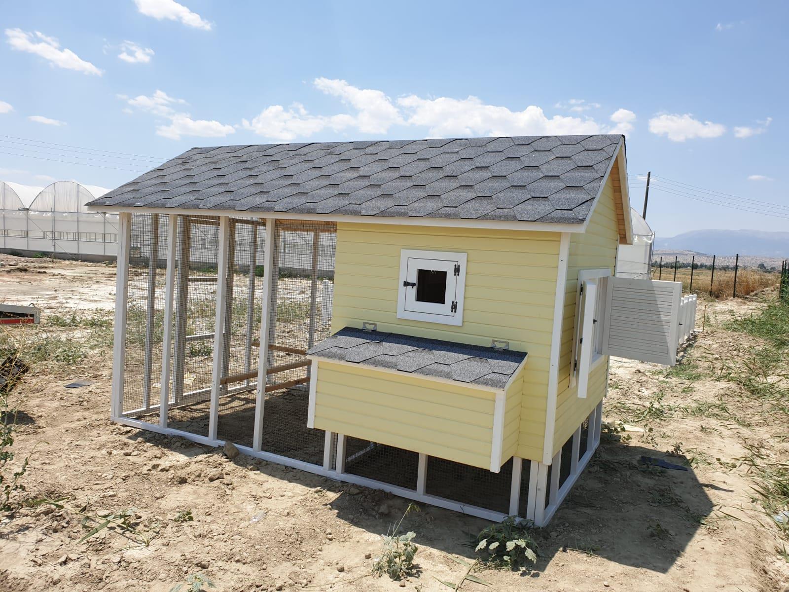 2×4=8m² 50 Barınabilecek Ahşap Tavuk KümesiTavuk KümesiWoodzanya