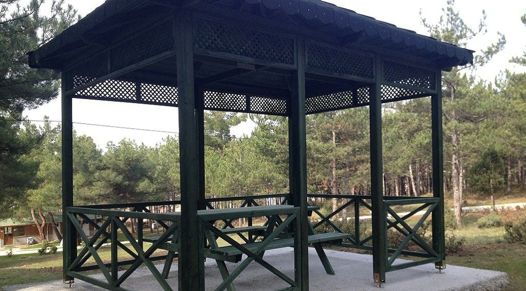 3x3 9m² Milli Parklar, Sosyal Alanlar ve Tesisler İçin Ahşap Kamelya