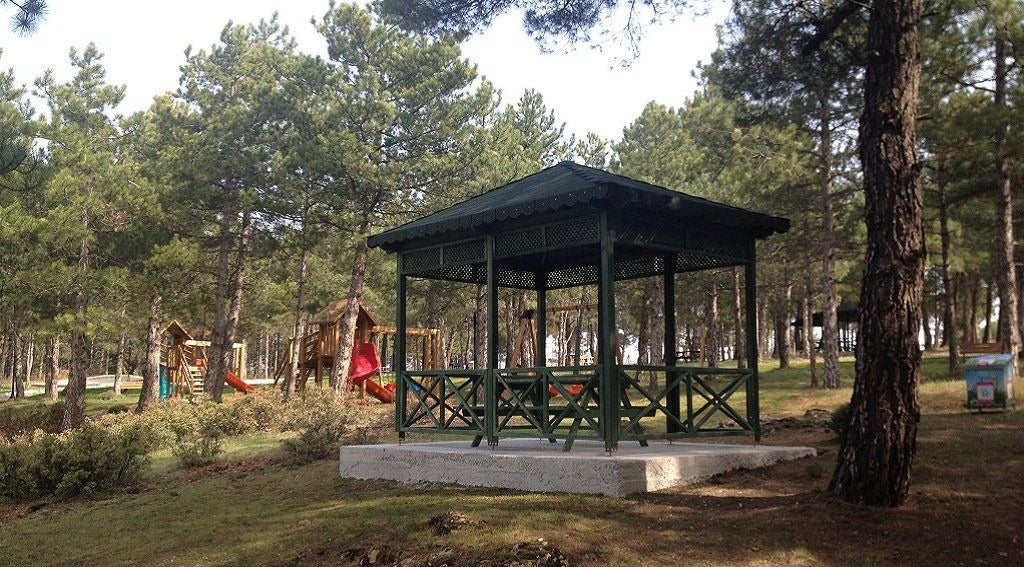 3x3 9m² Milli Parklar, Sosyal Alanlar ve Tesisler İçin Ahşap Kamelya