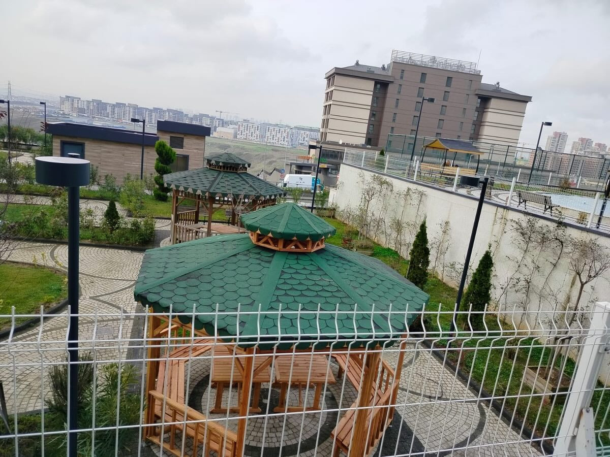 4x4 16m² Sekizgen Kubbe Ahşap Kamelya