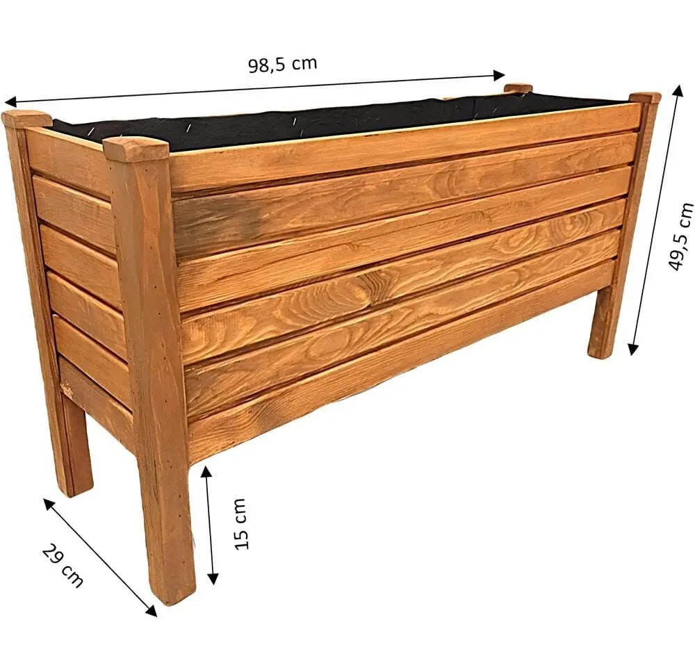 Ahşap Çiçeklik Saksı 95.5x29x49.5 cmAhşap SaksıWoodzanya