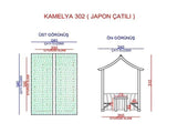 Ahşap Japon Çatılı Kamelya Çardak 200x300x310cmAhşap Kamelya & ÇardakWoodzanya