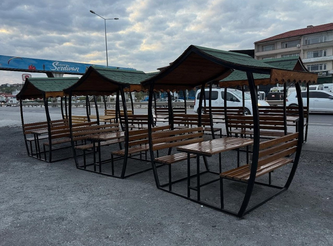 Bahçe Çardak Modelleri ve Fiyatları 2026 Japon Çatı Çardak