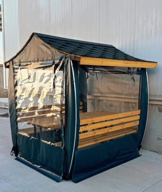 Brandalı Çardak 4 Mevsim 6 8 Kişilik Japon Çatı Modeli