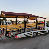 Japon Çatı Ahşap Çardak, 6 Kişilik Bahçe Masası, 200×150×230cmÇardakWoodzanya