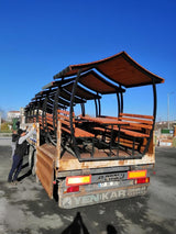 Japon Çatı Ahşap Çardak, 6 Kişilik Bahçe Masası, 200×150×230cmÇardakWoodzanya