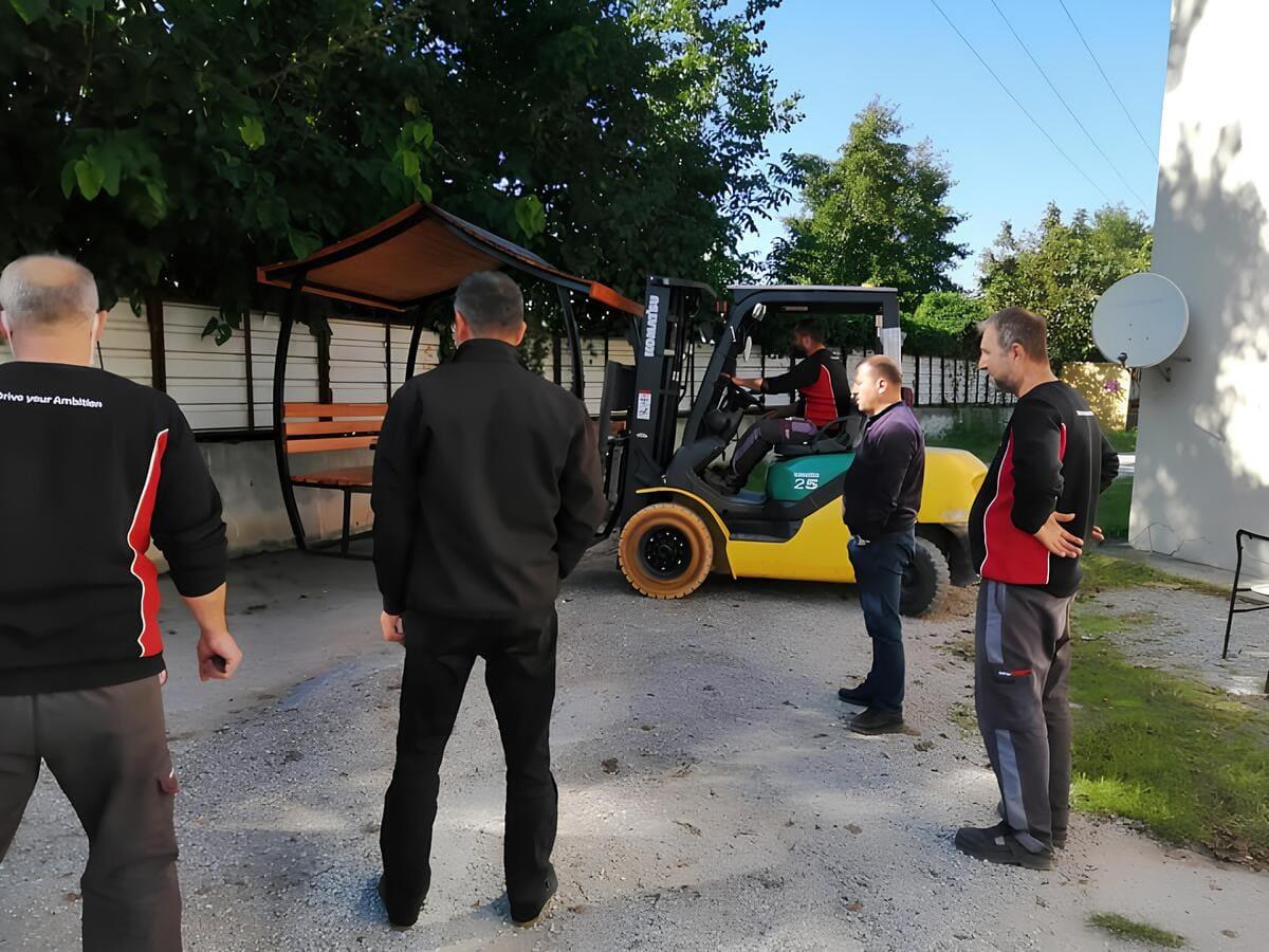 Japon Çatı Ahşap Çardak, 6 Kişilik Bahçe Masası, 200×150×230cmÇardakWoodzanya