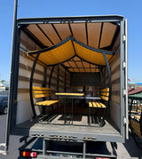 Japon Çatı Ahşap Çardak Kamelya 6 Kişilik Bahçe MasasıÇardakWoodzanya