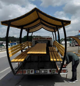 Japon Çatı Ahşap Kamelya Çardak 8 Kişilik Bahçe MasasıÇardakWoodzanya