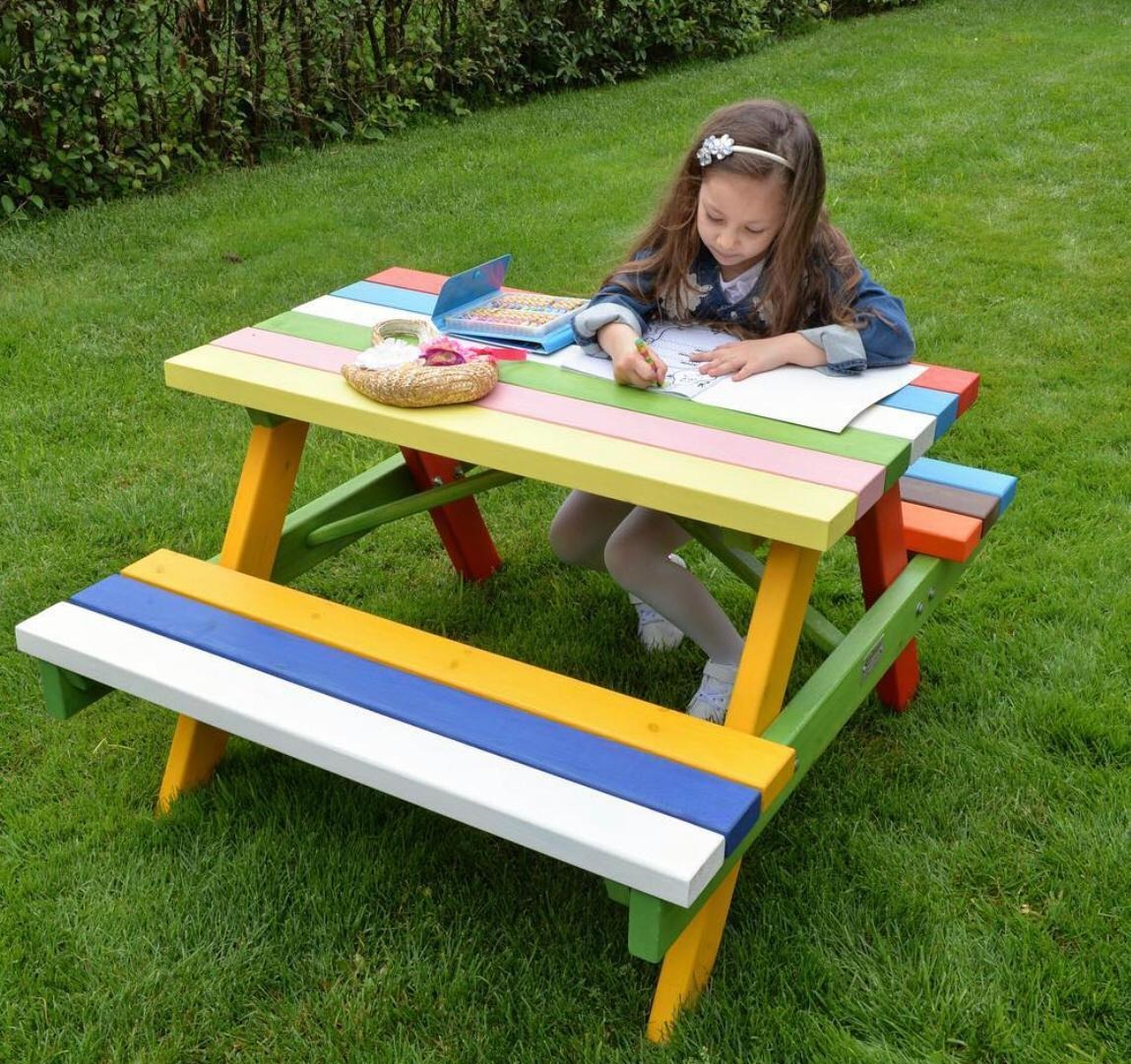 Çocuk Piknik Masası Ahşap