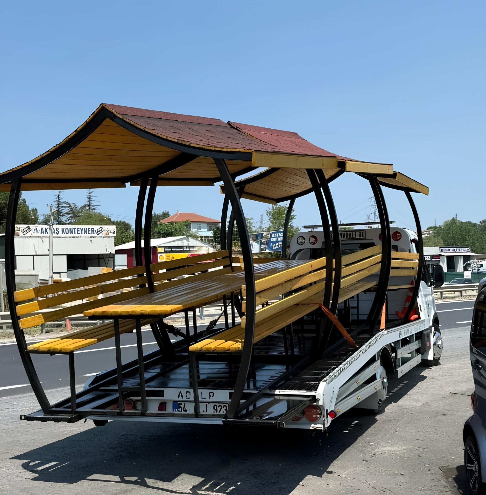 Kocaeli 6 Kişilik Bahçe Çardak Japon ÇatıÇardakWoodzanya