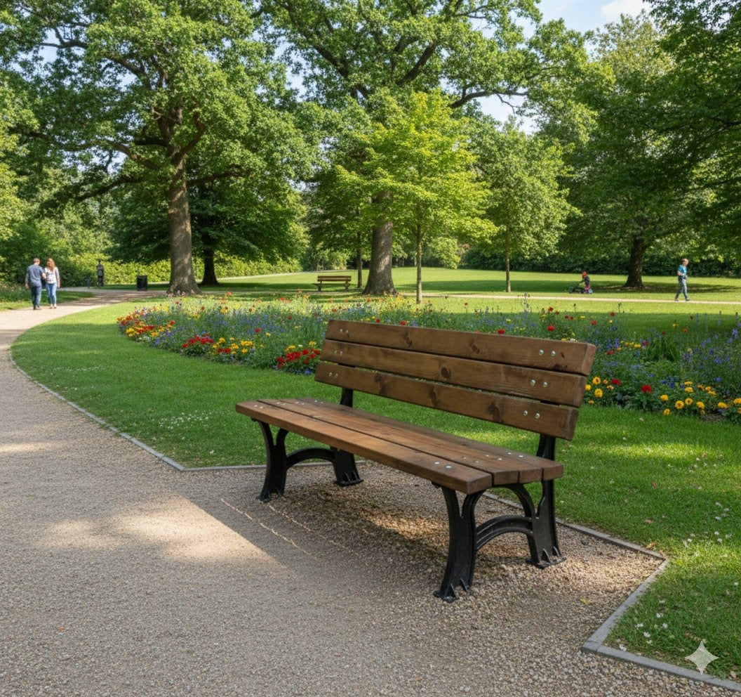 Kompozit Oturma Bankı – Dış Mekân İçin Dayanıklı Park Bankı