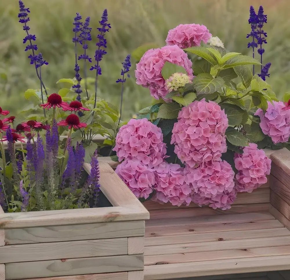 Oturaklı U Şekilli Bahçe Saksısı | Dayanıklı ve Şık TasarımAhşap SaksıWoodzanya