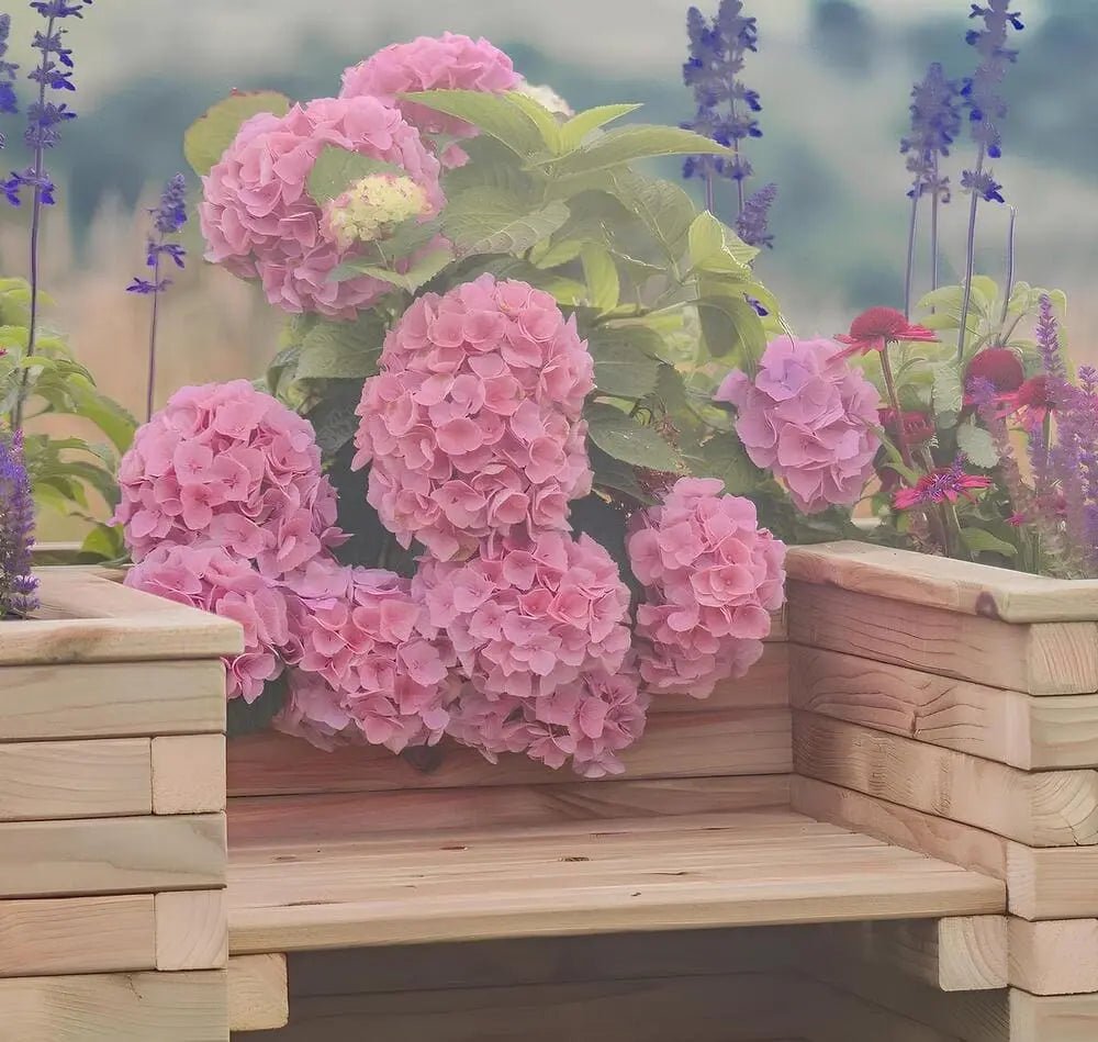 Oturaklı U Şekilli Bahçe Saksısı | Dayanıklı ve Şık TasarımAhşap SaksıWoodzanya