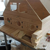 Sokak Kedileri için 5 Kedilik Ahşap Kedi EviKedi EviWoodzanya