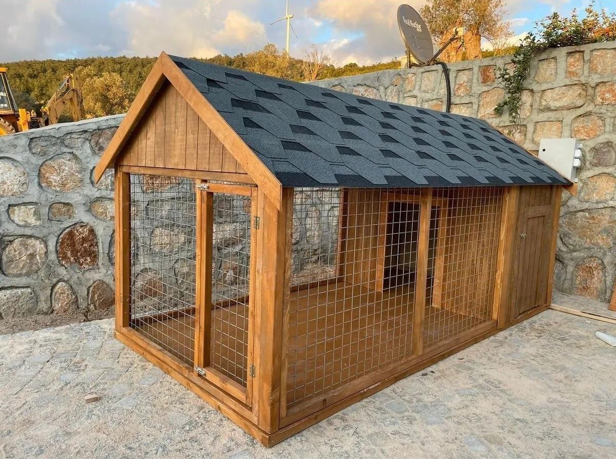 Telli Büyük Köpek KulübesiKöpek KulübesiWoodzanya