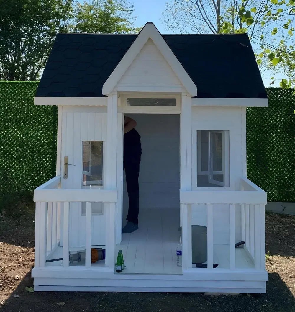 Verandalı Ahşap Çocuk Oyun Evi 3x2 6m2Ahşap Çocuk Oyun EviWoodzanya