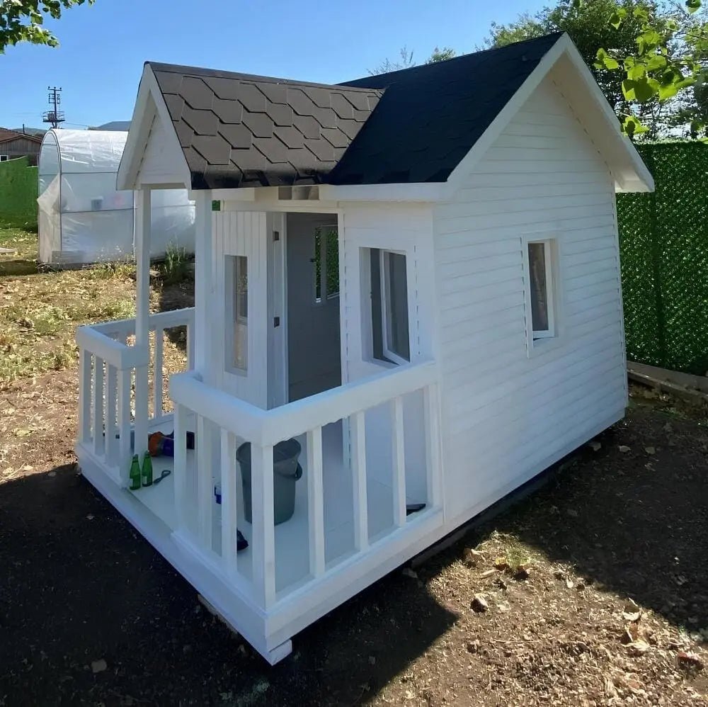 Verandalı Ahşap Çocuk Oyun Evi 3x2 6m2Ahşap Çocuk Oyun EviWoodzanya