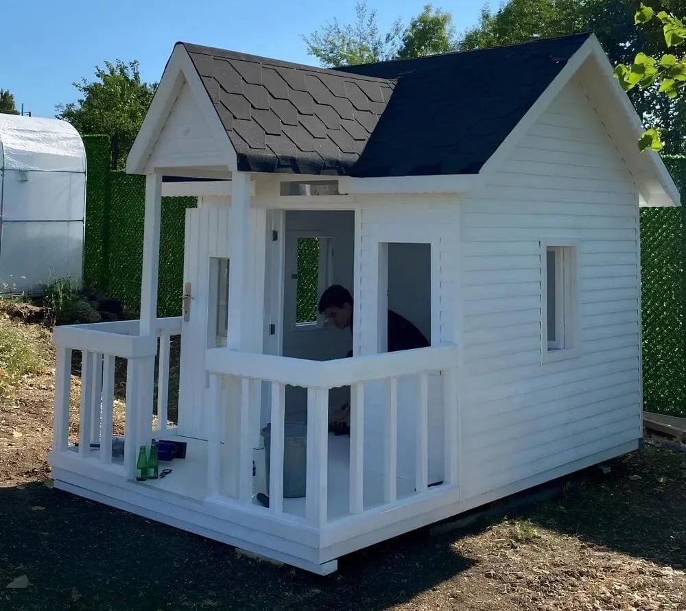 Verandalı Ahşap Çocuk Oyun Evi 3x2 6m2Ahşap Çocuk Oyun EviWoodzanya