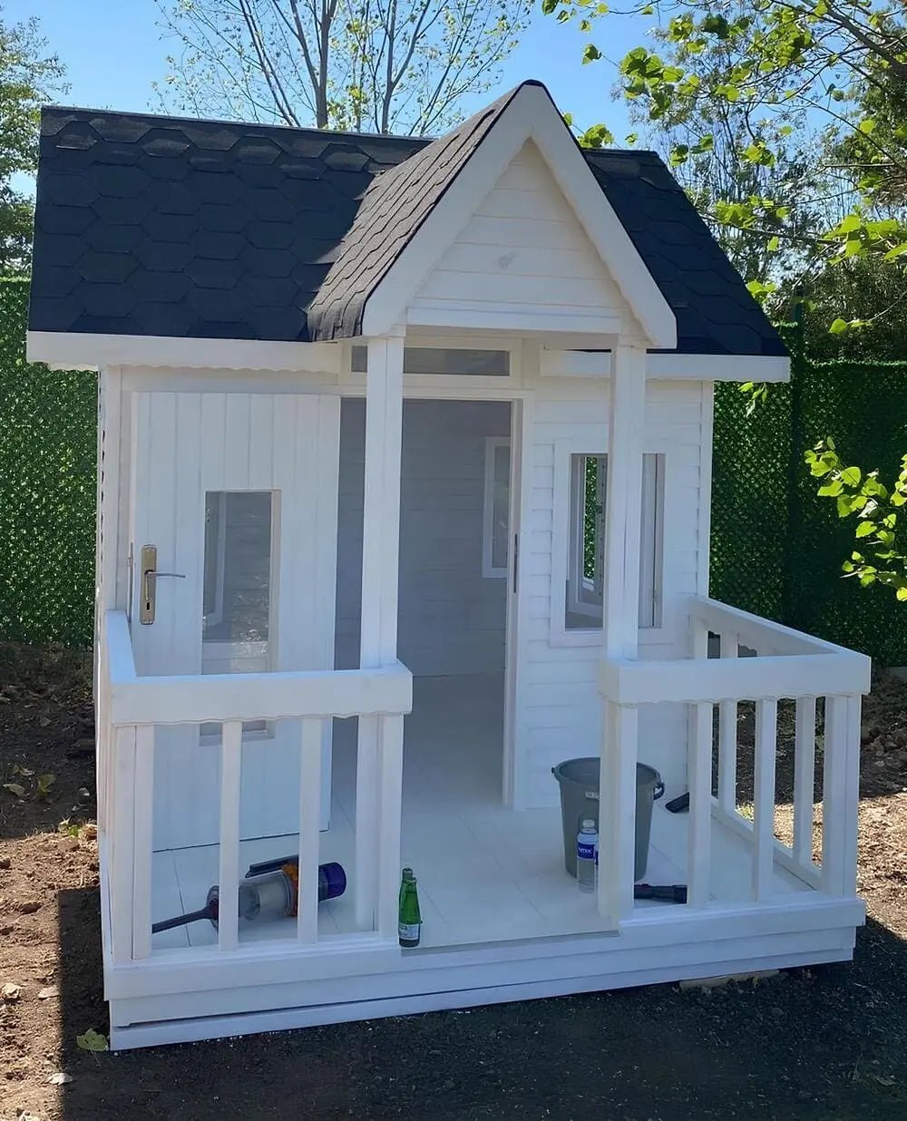 Verandalı Ahşap Çocuk Oyun Evi 3x2 6m2Ahşap Çocuk Oyun EviWoodzanya