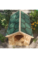 Woodzanya Yeşil Ahşap Büyük Köpek KulübesiKöpek KulübesiWoodzanya