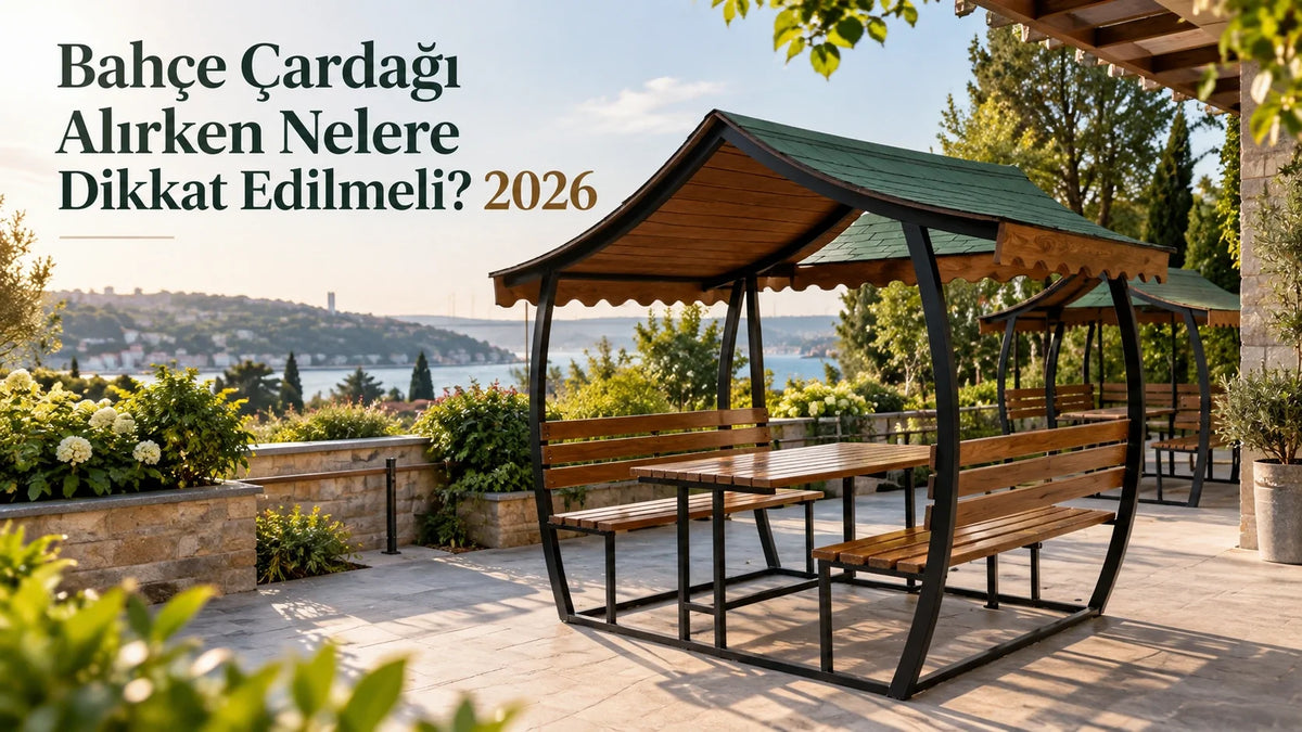 Bahçe çardağı alırken dikkat edilmesi gerekenler – Japon çatı ahşap çardak modeli 2026
