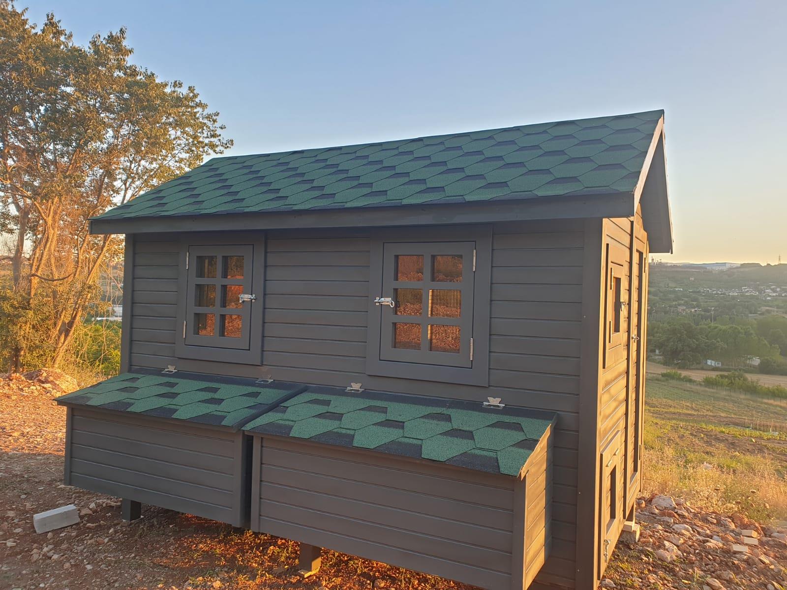 2×3=6m² 80 Tavukluk Ahşap Tavuk KümesiTavuk KümesiWoodzanya