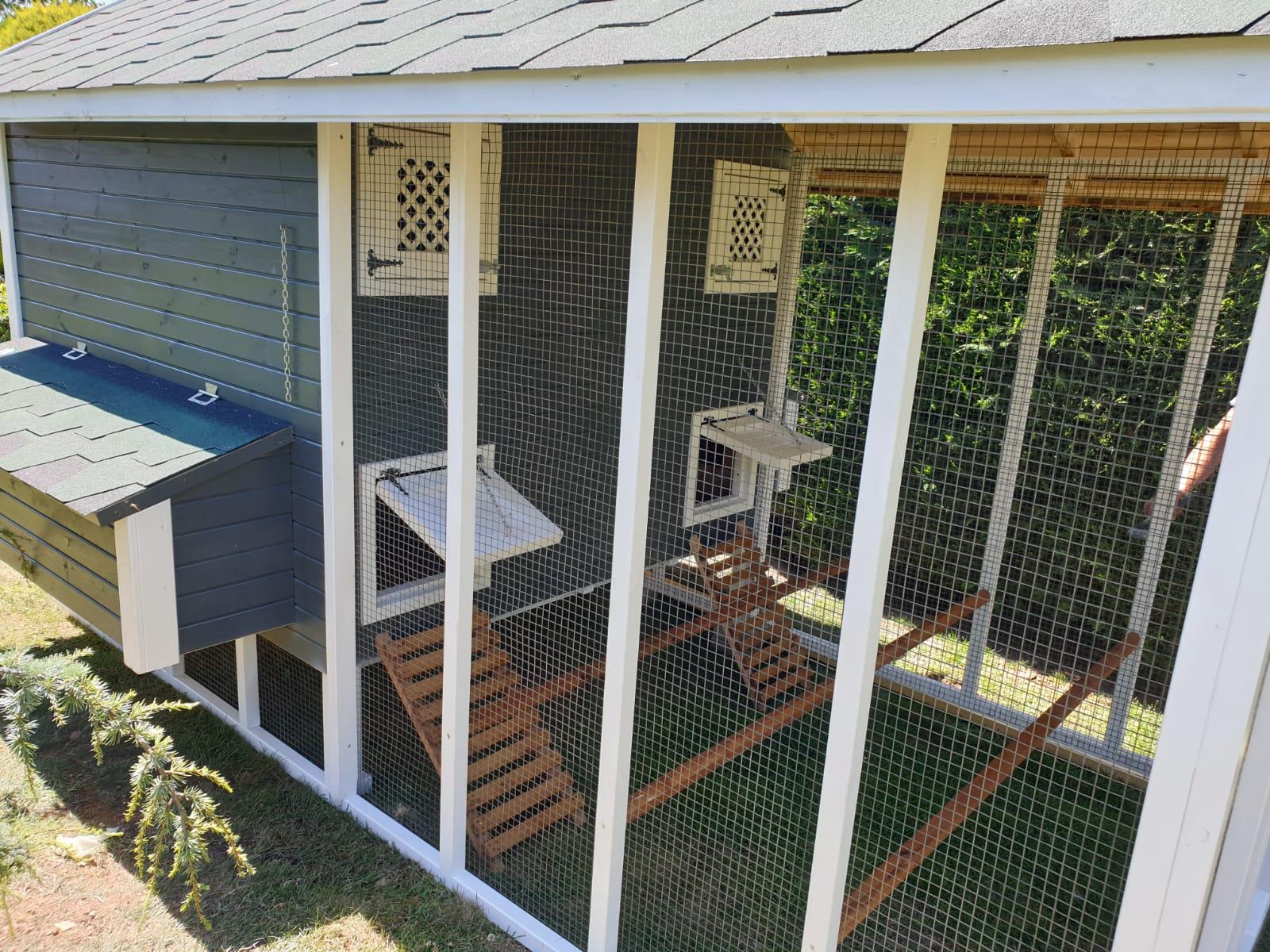 2×4=8m² 60 Tavukluk Ahşap Tavuk KümesiTavuk KümesiWoodzanya