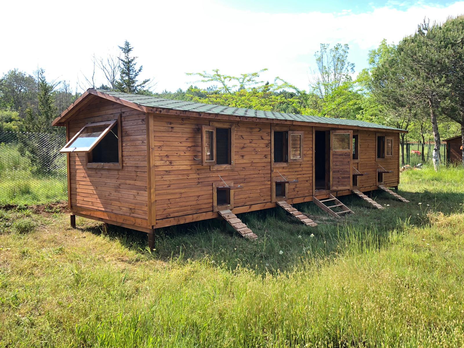 3×8=24m² 240 Tavukluk Ahşap Tavuk KümesiTavuk KümesiWoodzanya