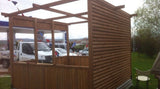 3x3 9m² 4 Cephesi Kapalı Kış Bahçesi Ahşap Kamelya WZ-11