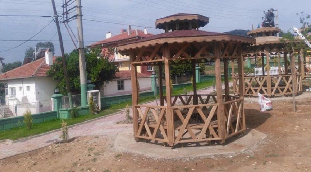 3x3 9m² Altıgen Ahşap Kamelya WZ-8