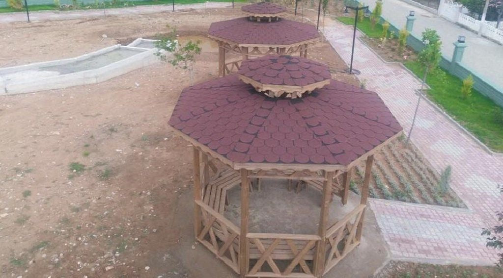 3x3 9m² Altıgen Ahşap Kamelya WZ-8