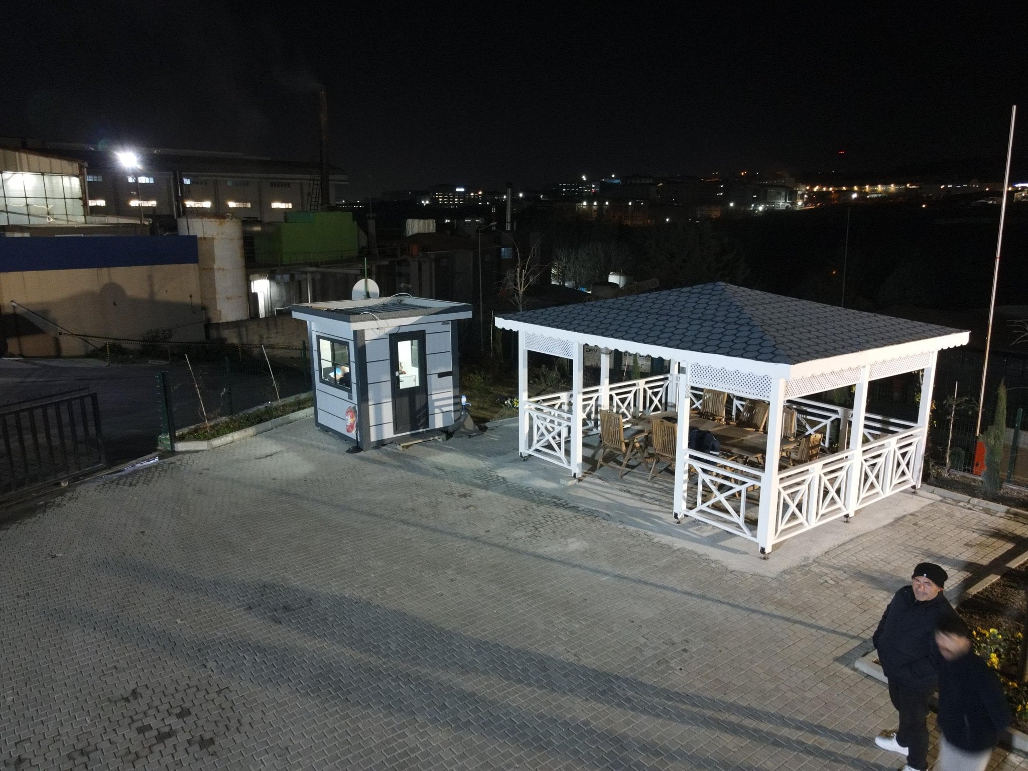 4x5 20m2 Beyaz Renk Ahşap Kamelya - Flokser Kimya A.Ş.Ahşap Kamelya & ÇardakWoodzanya