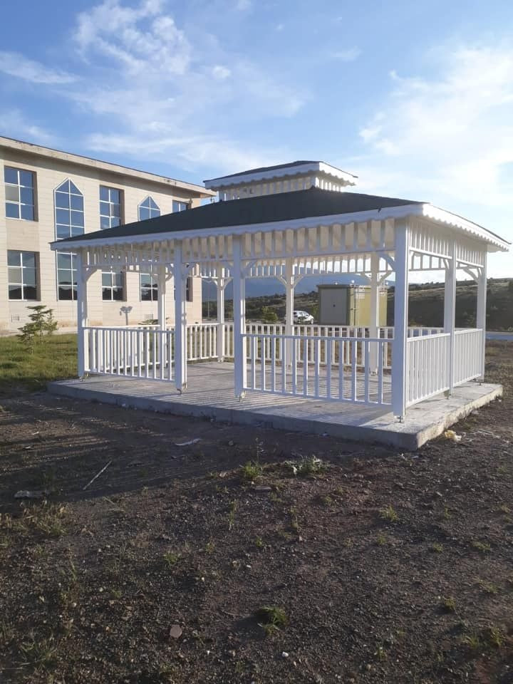 6x4 24m² Beyaz Ahşap Kamelya