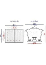 Japon Çatı Ahşap Çardak (6 Kişilik)Ahşap Kamelya & ÇardakWoodzanya