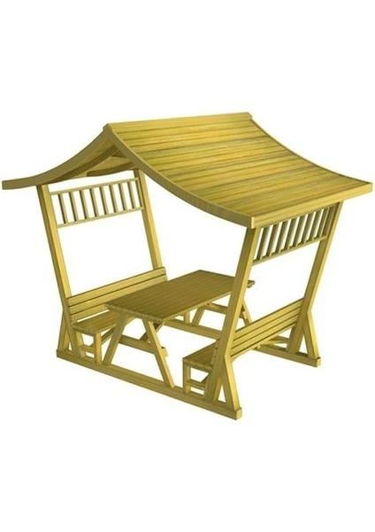 Japon Çatı Ahşap Çardak (6 Kişilik)Ahşap Kamelya & ÇardakWoodzanya