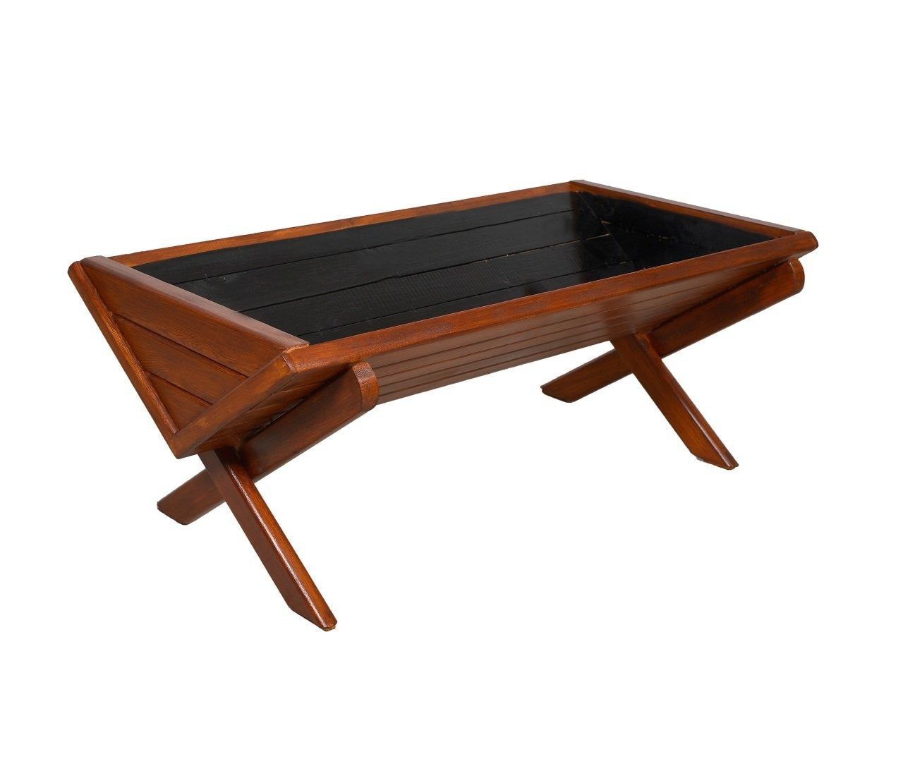 Ahşap Modern Çiçeklik Saksı