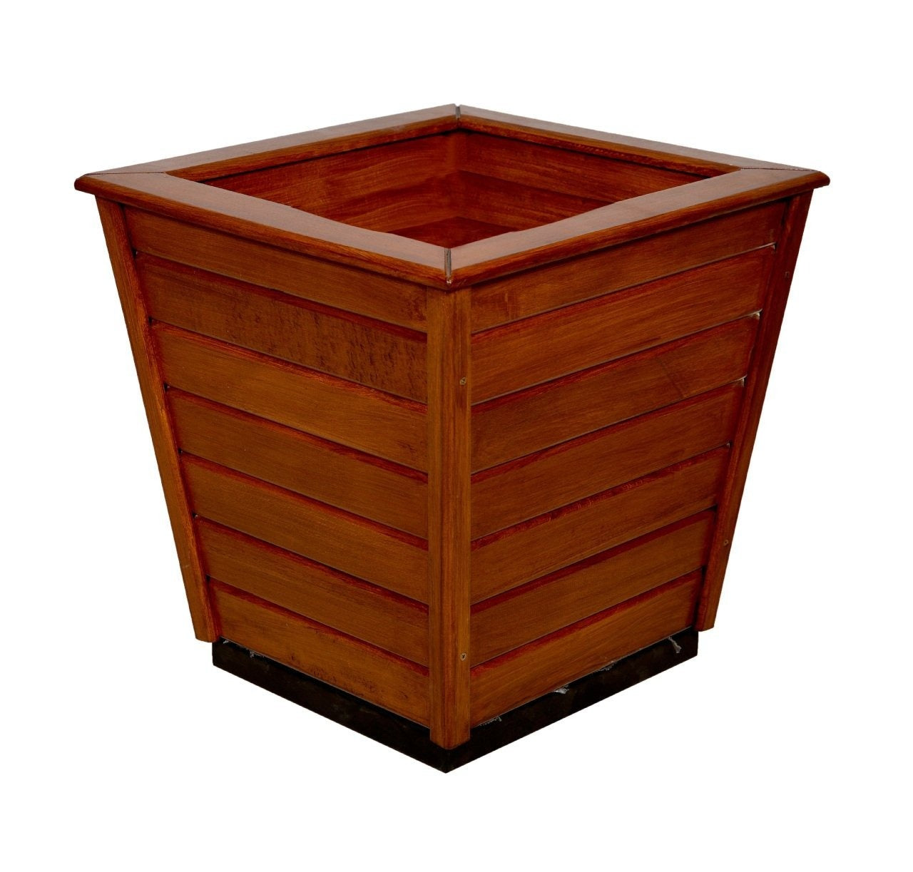 Konik Ahşap Modern Çiçeklik Saksı