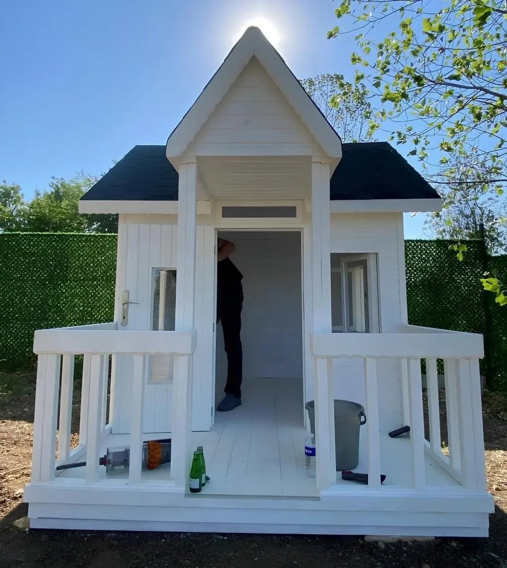 Verandalı Ahşap Çocuk Oyun Evi 3x2 6m2Ahşap Çocuk Oyun EviWoodzanya
