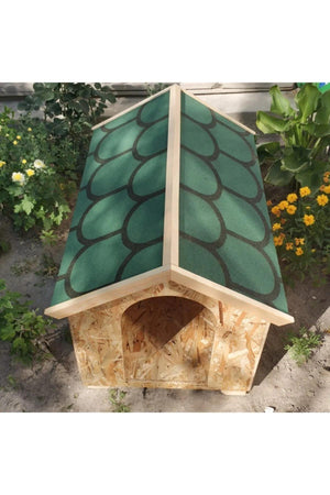 Woodzanya Yeşil Ahşap Büyük Köpek KulübesiKöpek KulübesiWoodzanya